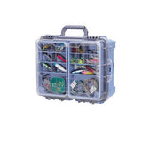 Large Portable Fishing Tackle Box with 3-Layer Lure Organizer