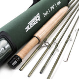 7ft 2 3 4 Weight Olive Green Travel Fly Fishing Rod