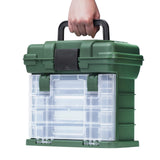 4-Tray Portable Tackle Box | One-Box Fishing Storage System