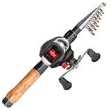 Wooden Grip Telescopic Casting Travel Rod