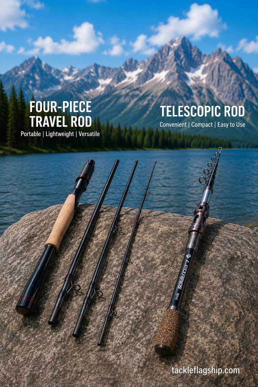 portable fishing rod vs telescopic rod comparison