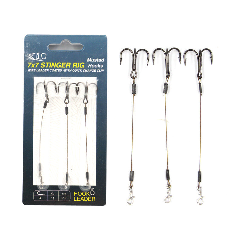 Stinger Steel Wire Rig with Treble Hook