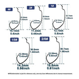 Light Wire Narrow Gap Offset Worm Hook