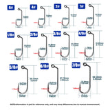 Offset Shank Hook for Paddle Tail Weighted Soft Baits