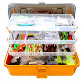 Freshwater Lure & Tackle Kit with Multi-Layer Storage Box