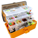 Freshwater Lure & Tackle Kit with Multi-Layer Storage Box