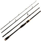 4 Pieces Portable Bass  Spinning Rod