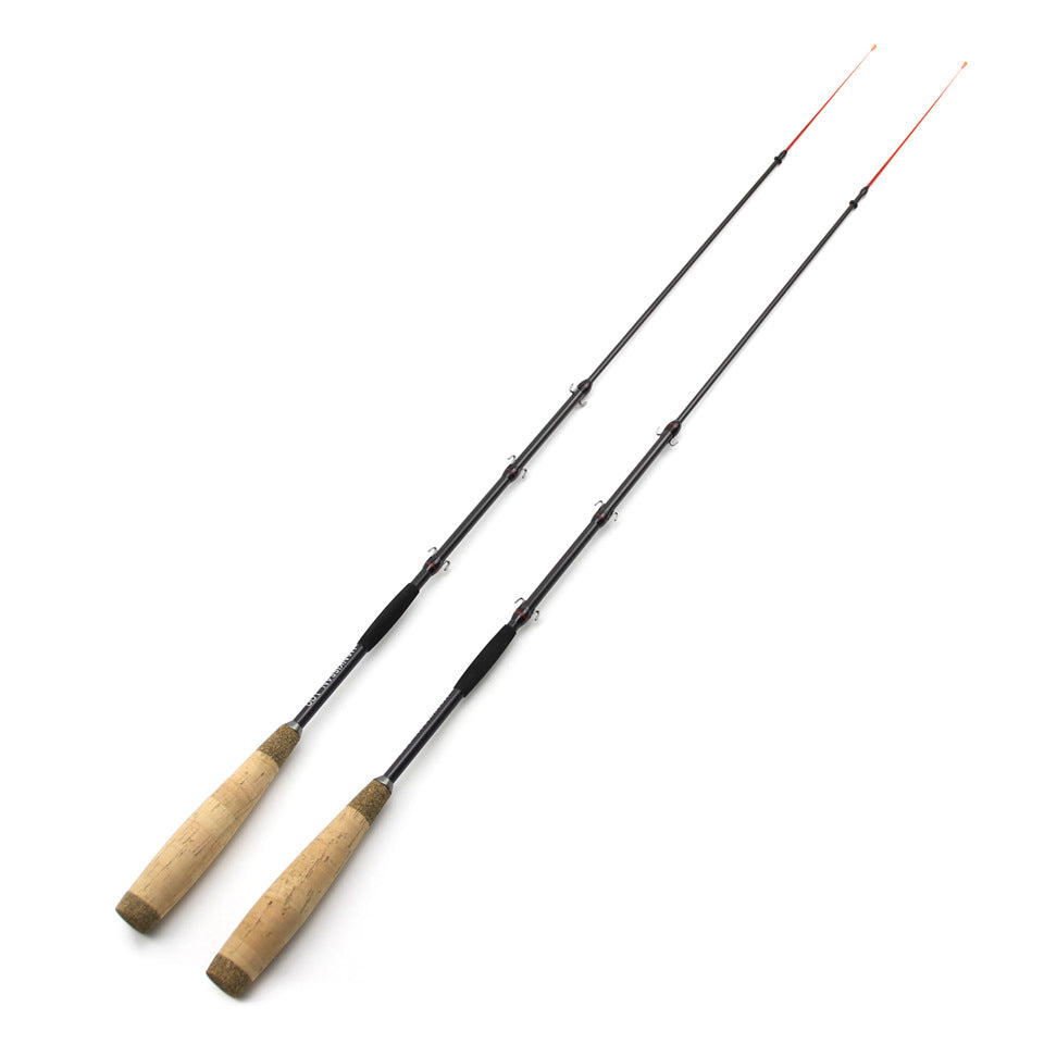 Solid-tip ice fishing rod