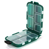 Multi Compartment Tackle Box – 10 Section PVC Storage Case