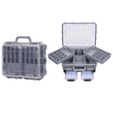 Large Portable Fishing Tackle Box with 3-Layer Lure Organizer