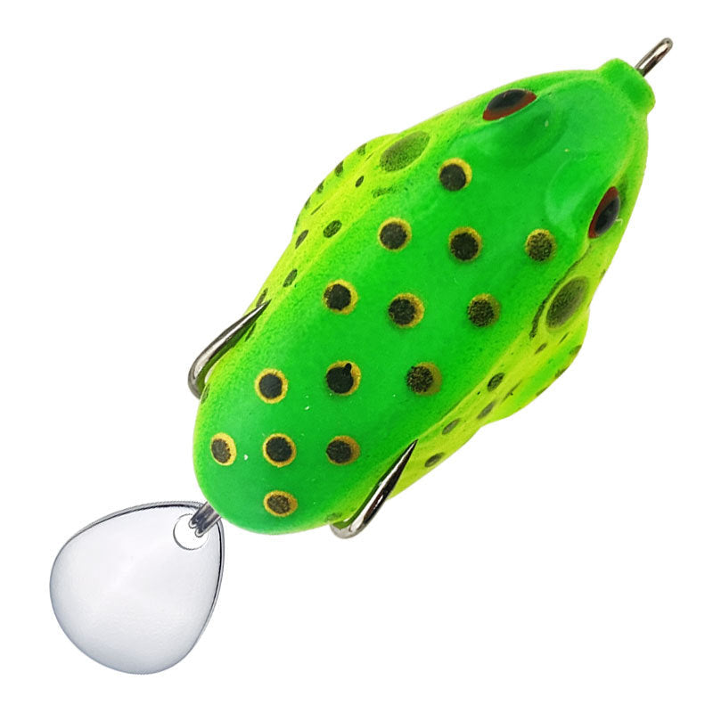Hollow Frog Lure with Spinner