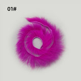 Solid Color Zonker Rabbit Fur Strips