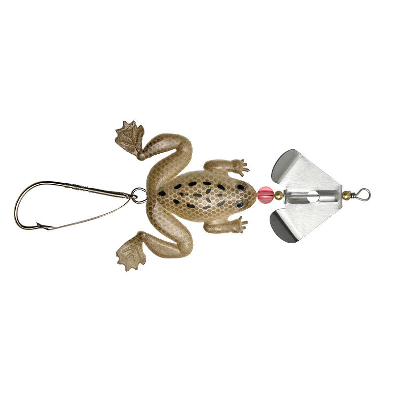 Soft Frog Lure with Spinner